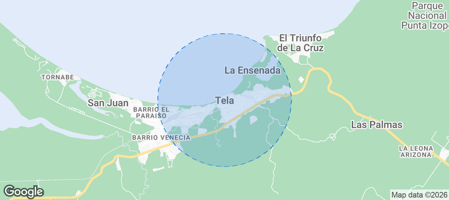 Tela Airbnb map